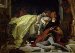 A.Cabanel, Dante, mort de Francesca et Paolo